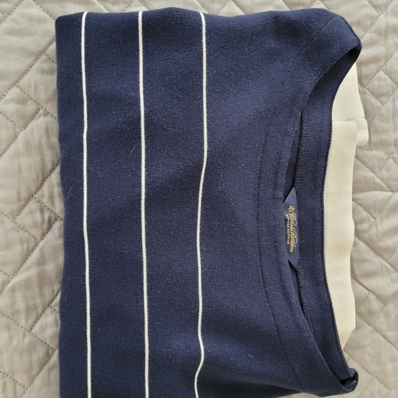 [M] Brooks Brothers Dress Blue and Cream - Picture 14 of 16
